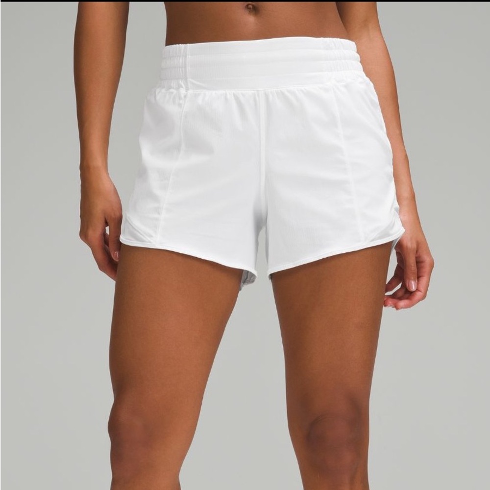 Lululemon Athletica White Hotty Hot Shorts